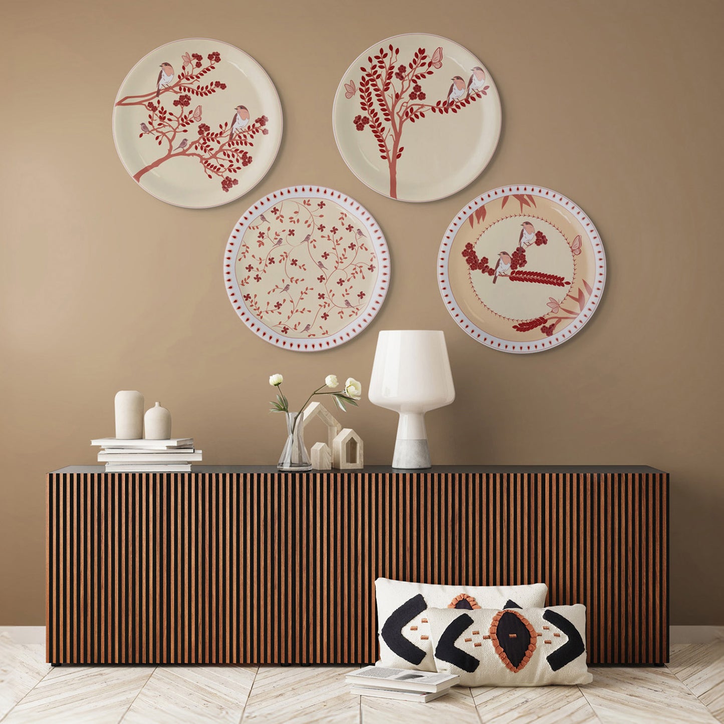 Nature-Inspired Art bird chirping for Every Room plate