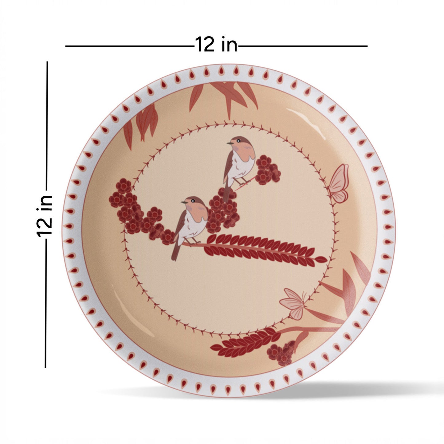 Nature-Inspired Art bird chirping for Every Room plate