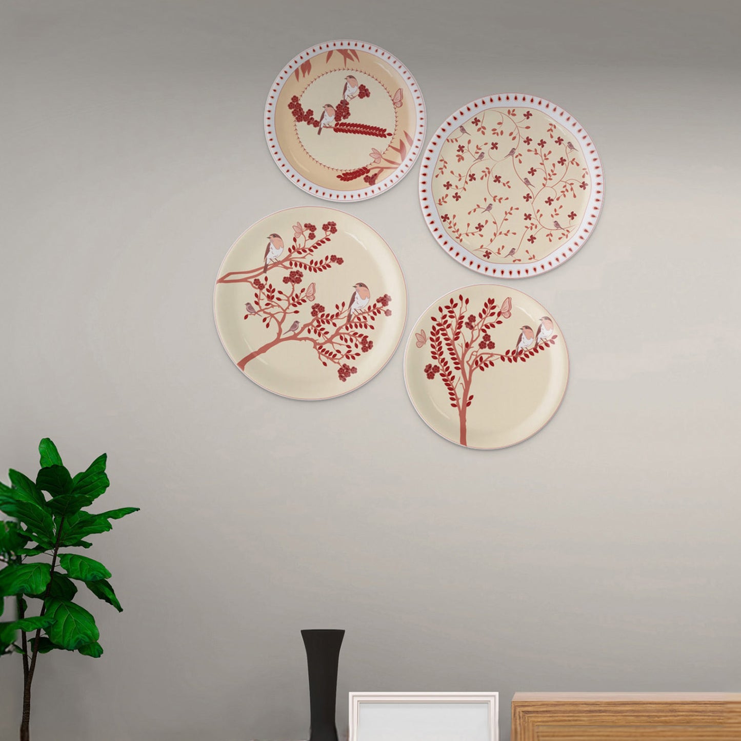 Nature-Inspired Art bird chirping for Every Room plate