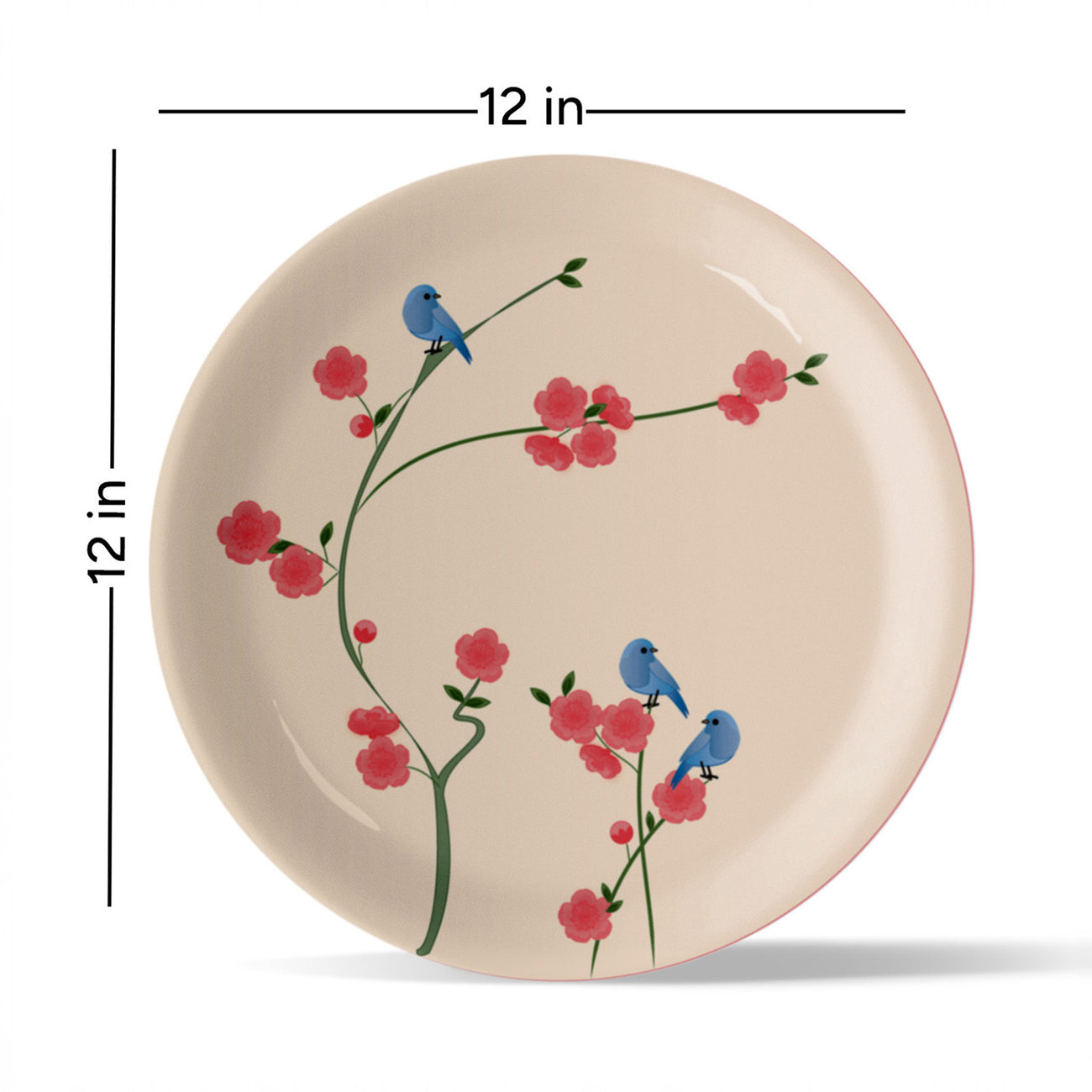 Nature Art for Every Corner cherry blossom porcelain plate