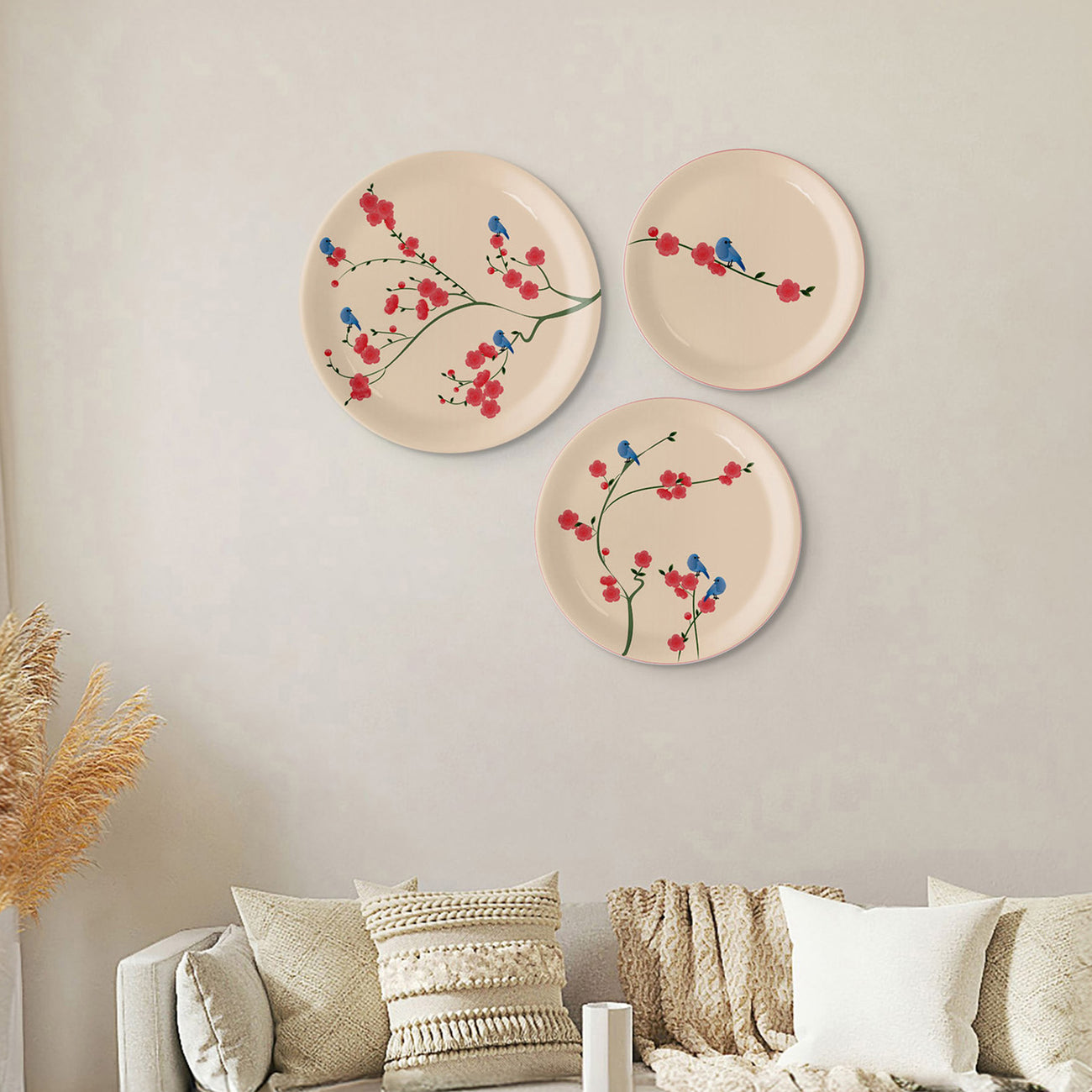 Nature Art for Every Corner cherry blossom porcelain plate