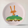 Playful Art for Kids' Rooms Bunny porcelain plate