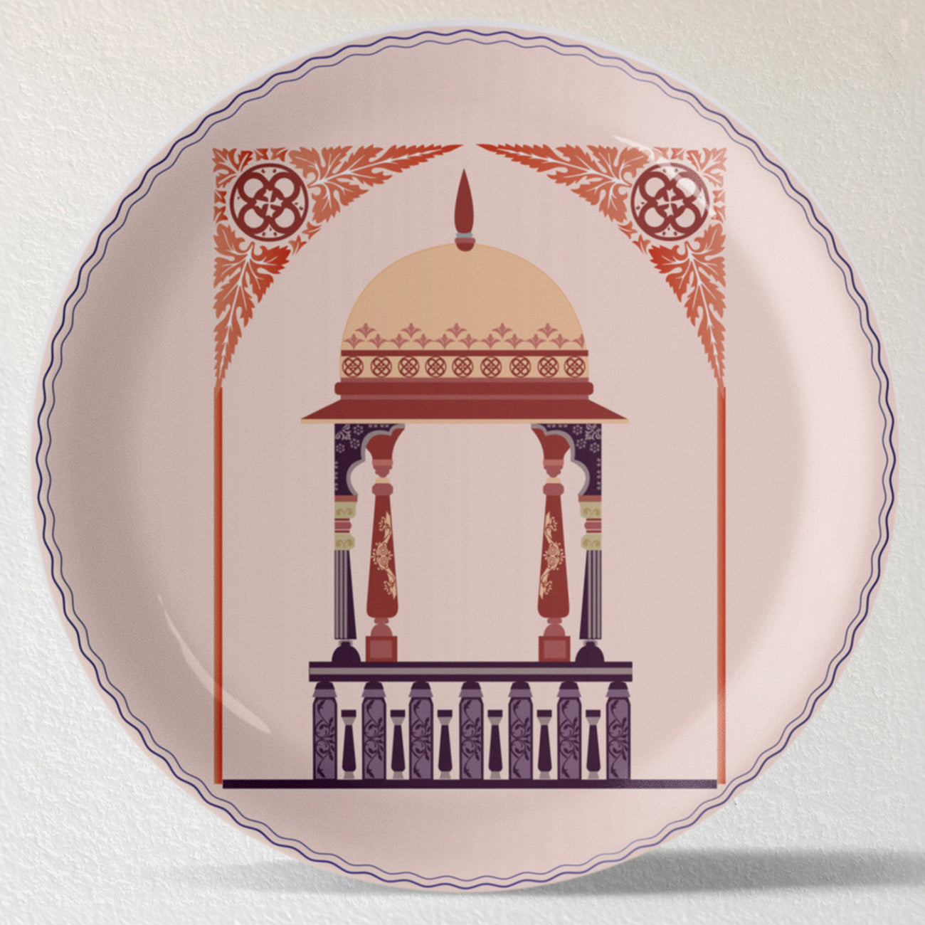 Harmony of Nature and Artistry traditional palace plate