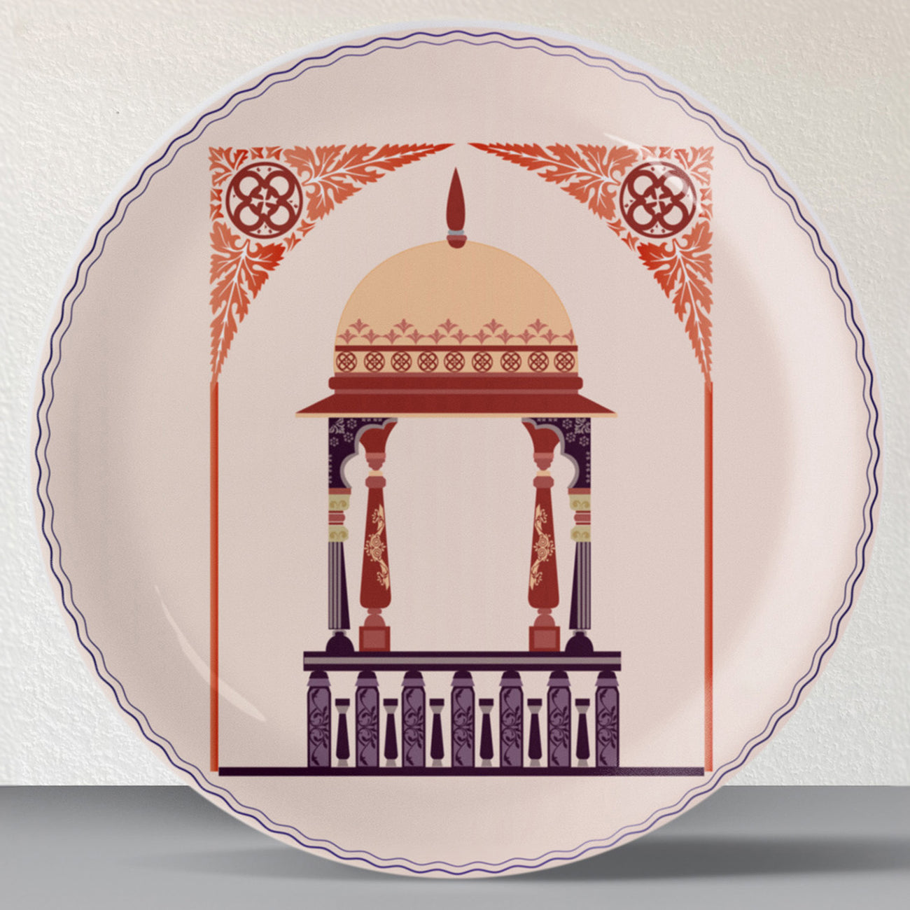 Harmony of Nature and Artistry traditional palace plate