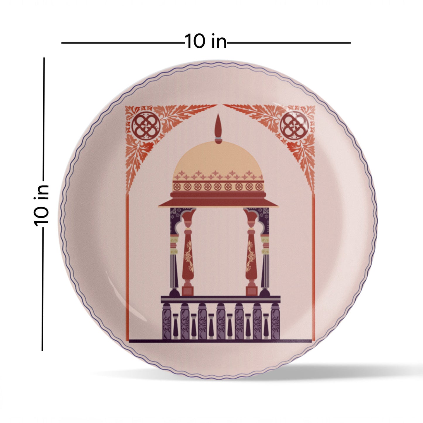 Harmony of Nature and Artistry traditional palace plate