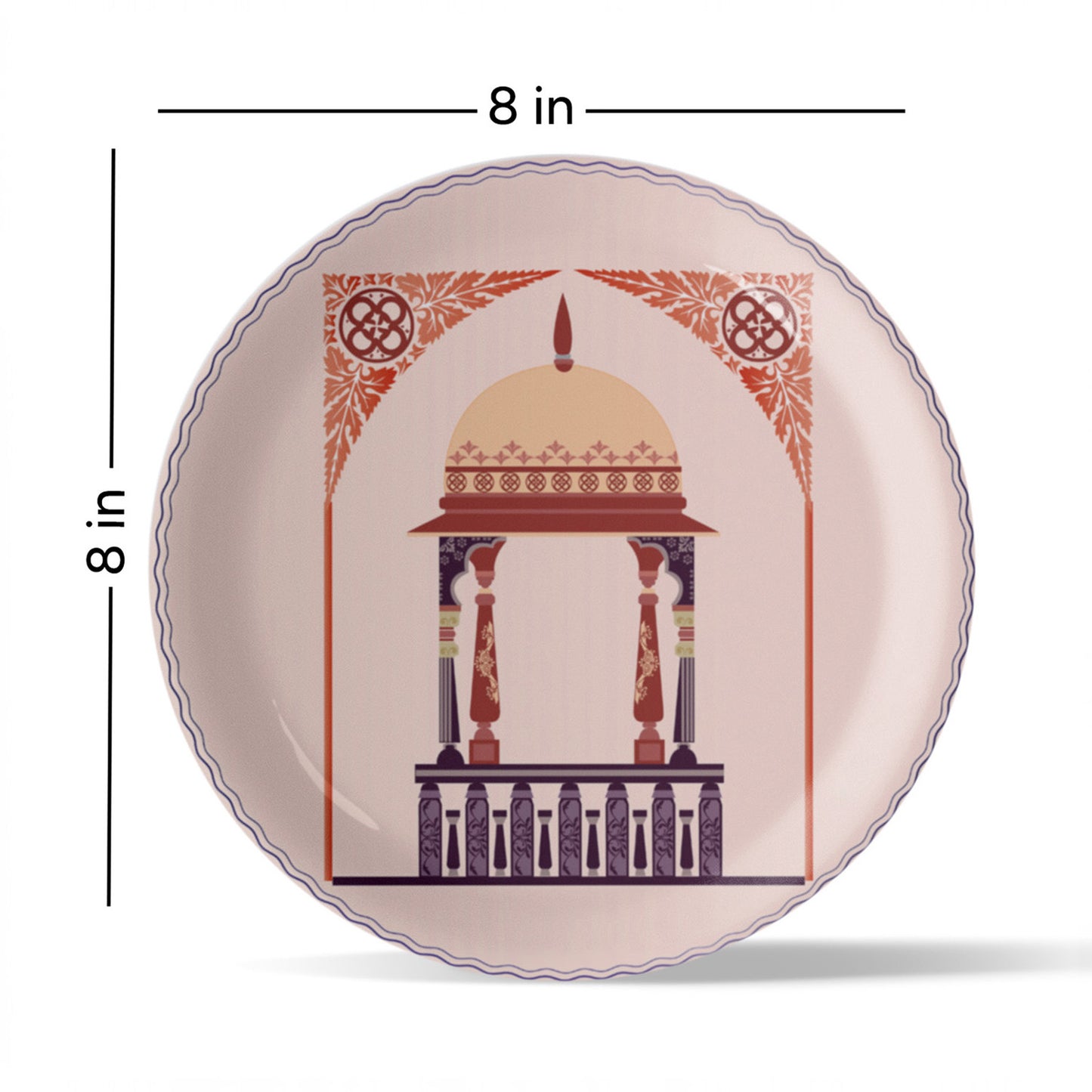 Harmony of Nature and Artistry traditional palace plate