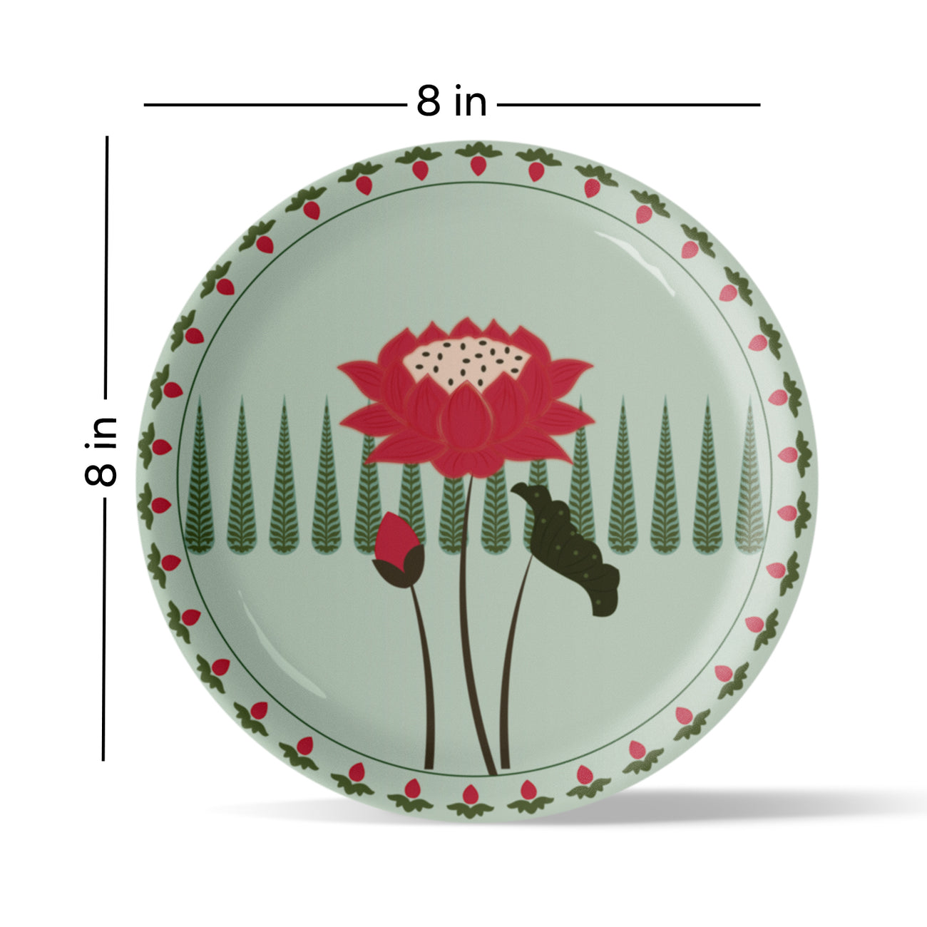 Lotus: Symbol of Beauty and Purity floral tree plate