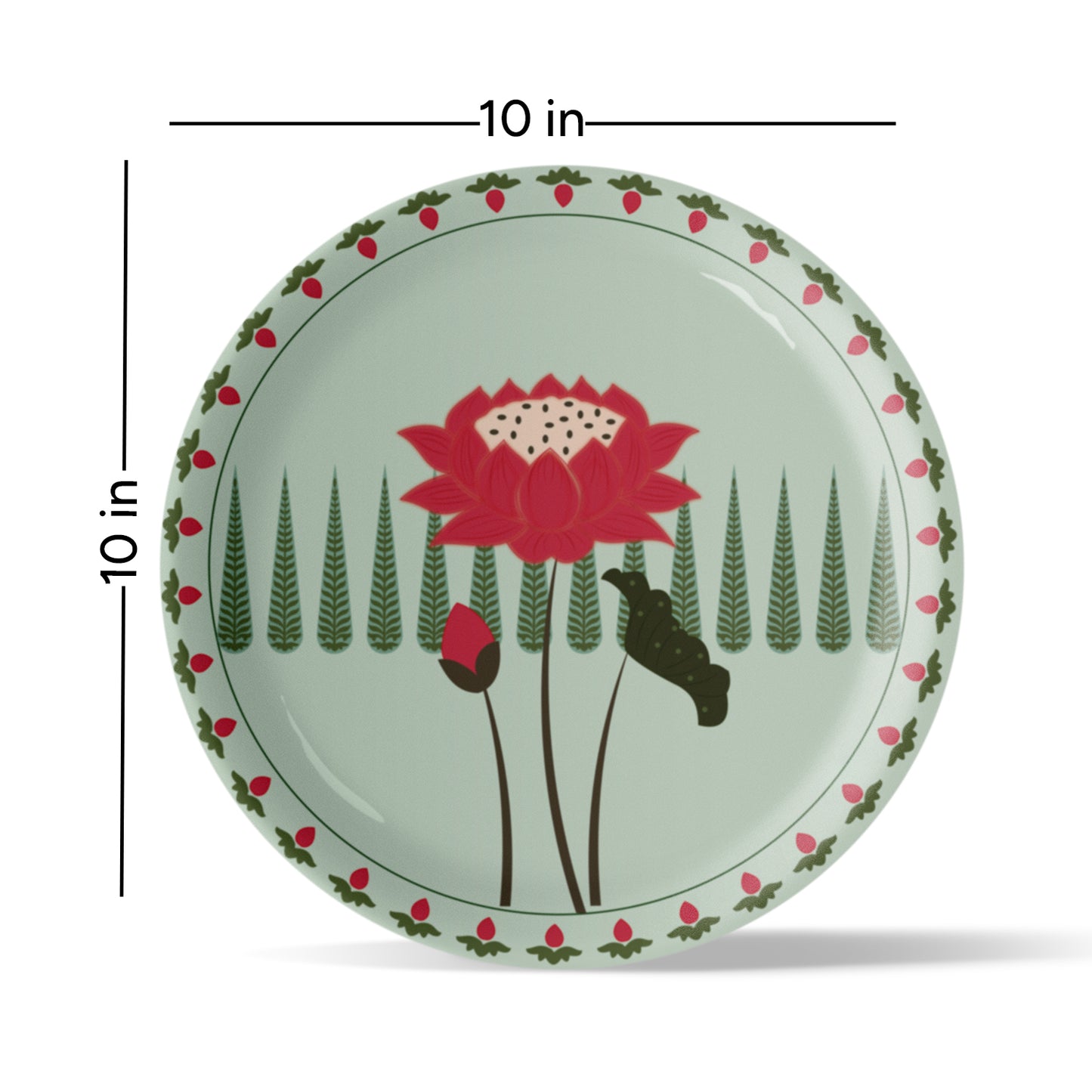 Lotus: Symbol of Beauty and Purity floral tree plate