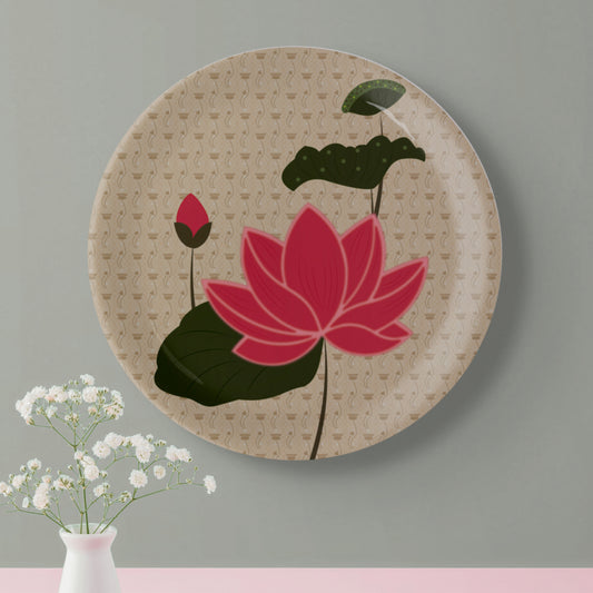 Lotus: Symbol of Beauty and Purity floral leaf plate