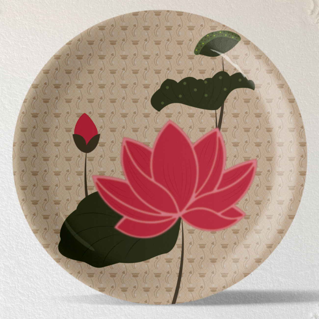 Lotus: Symbol of Beauty and Purity floral leaf plate