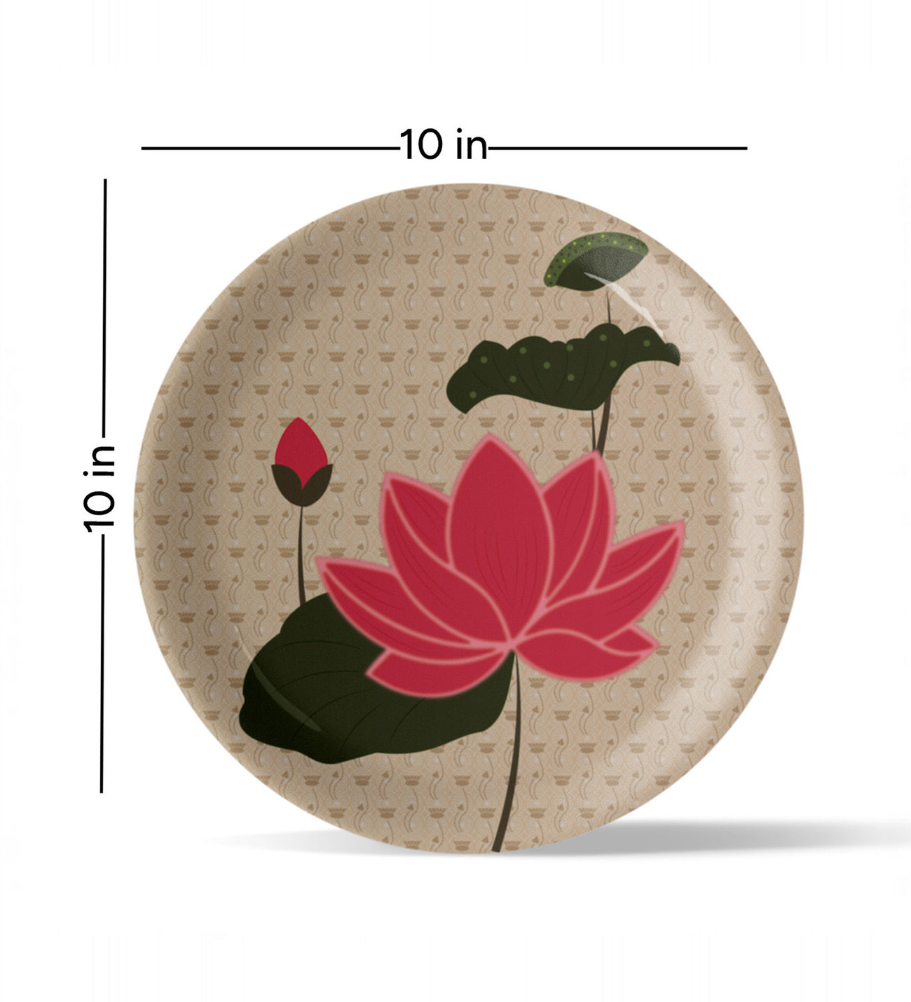 Lotus: Symbol of Beauty and Purity collage Wall Plates Set of 5