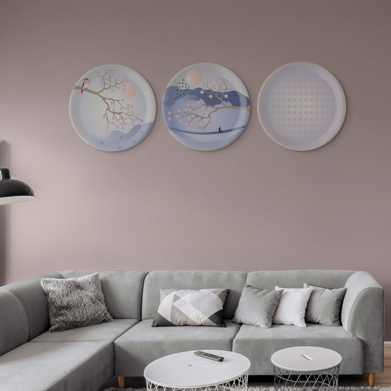 Spring-Inspired Art for Serene Spaces floral porcelain plate