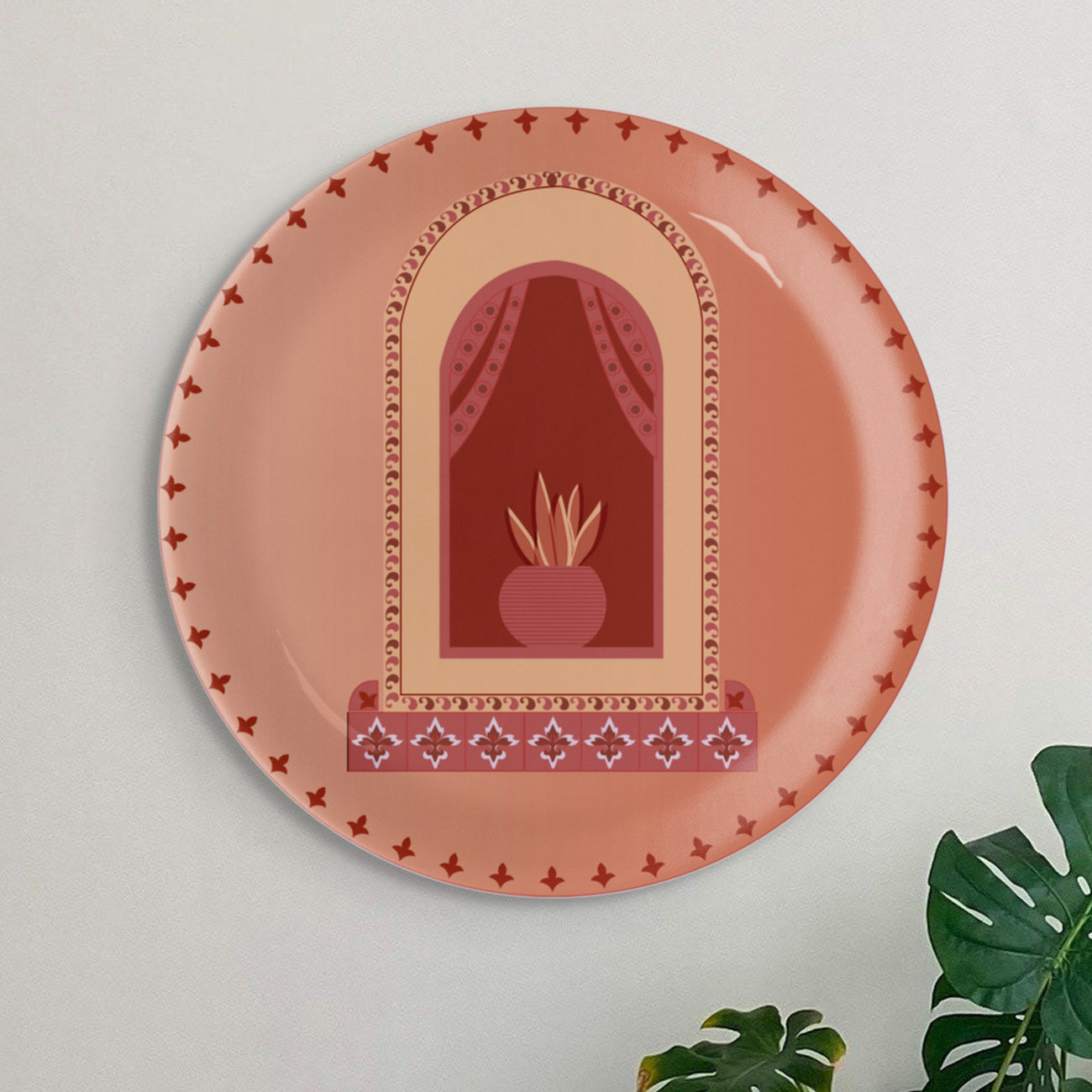 Vibrant Bohemian Art for Spaces porcelain plate