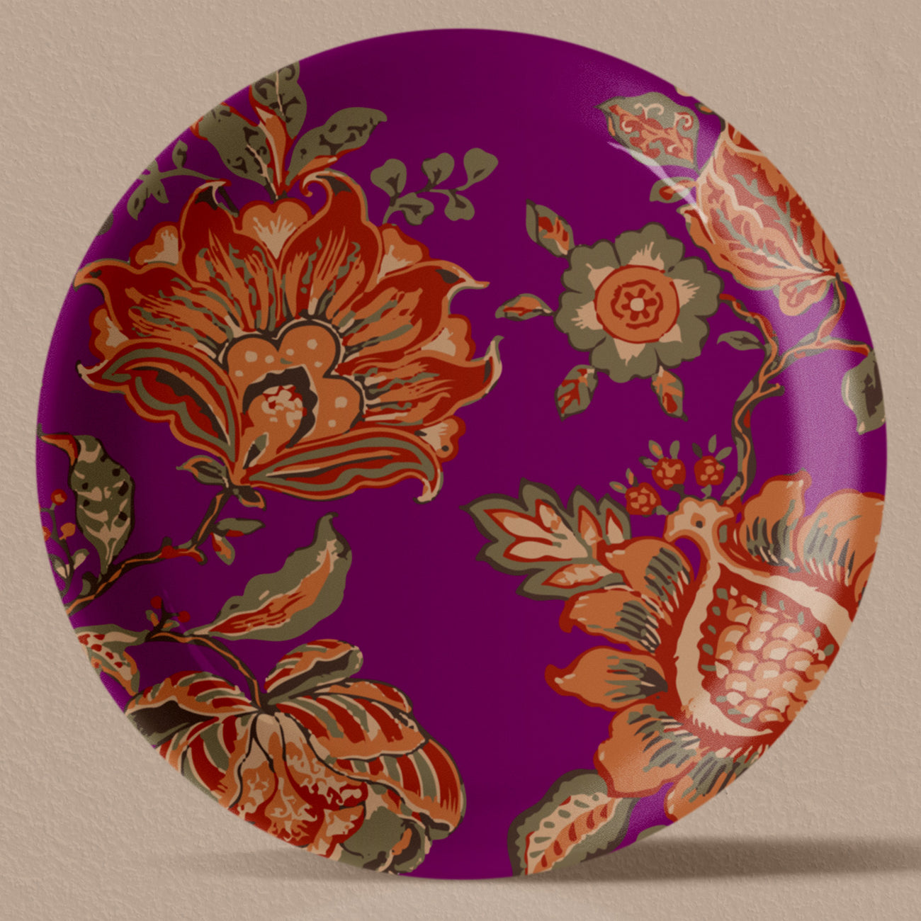 Ethnic Floral Wall Plate