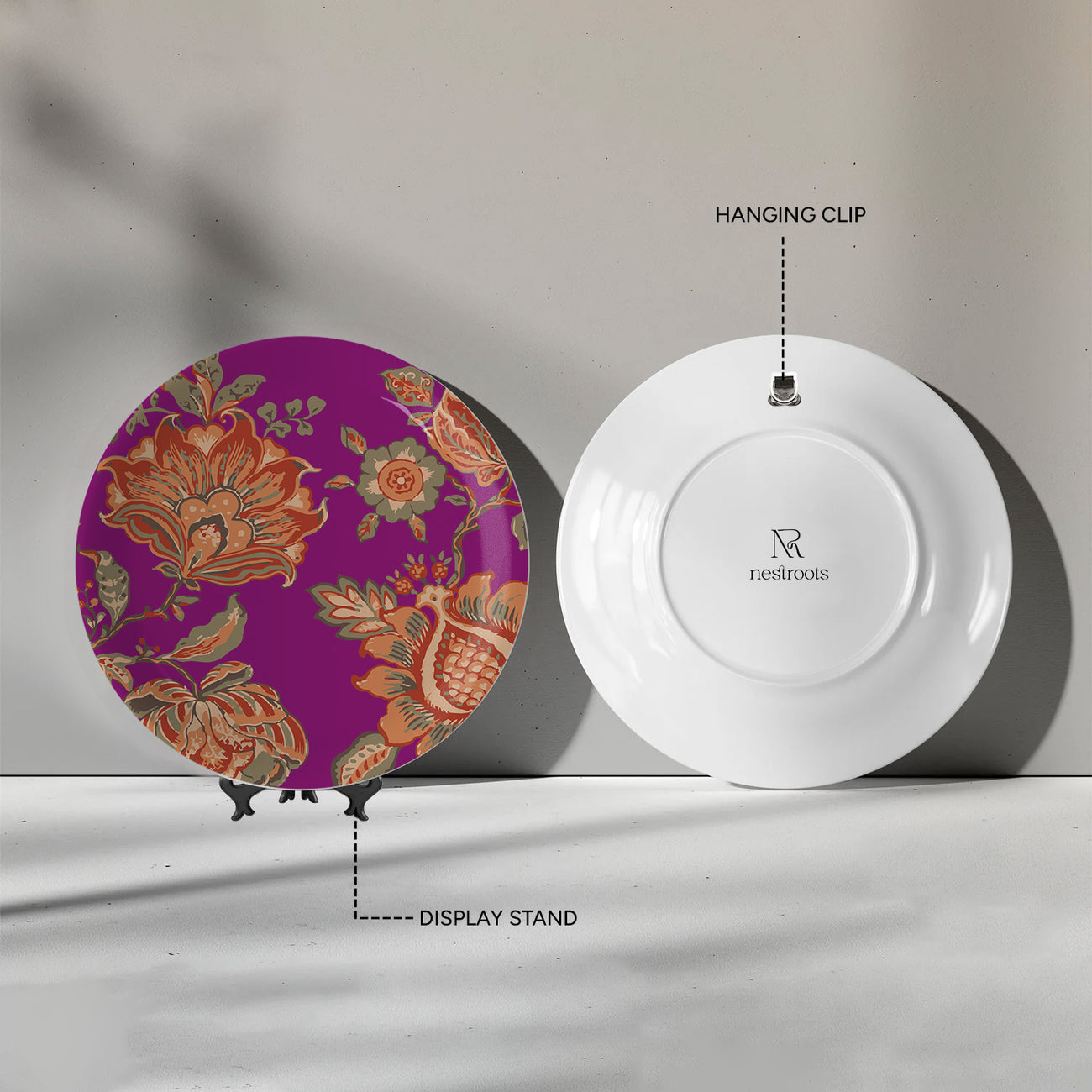 Ethnic Floral Wall Plate