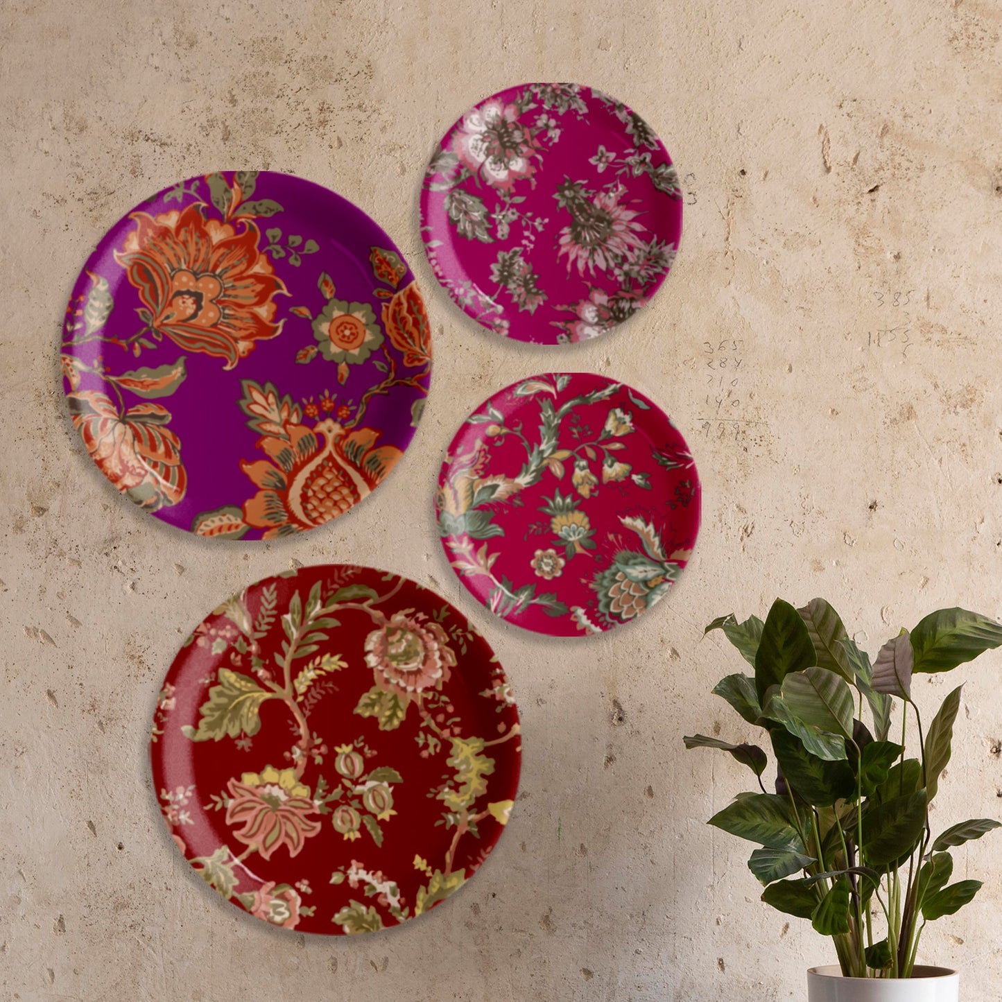 Ethnic Floral Wall Plate