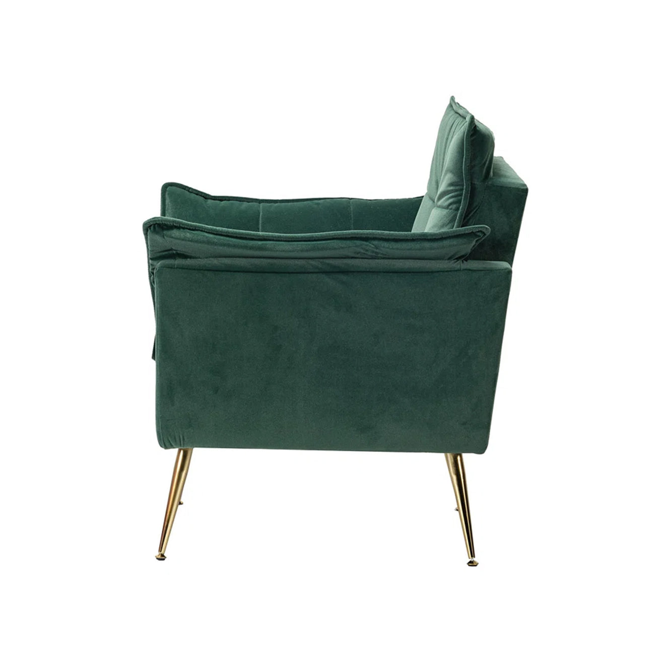 Online Best Elegant Chaise Velvet Accent Chair Green India Store