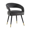 Online Best Italian Renaissance Style Chair Velvet Black Best Price