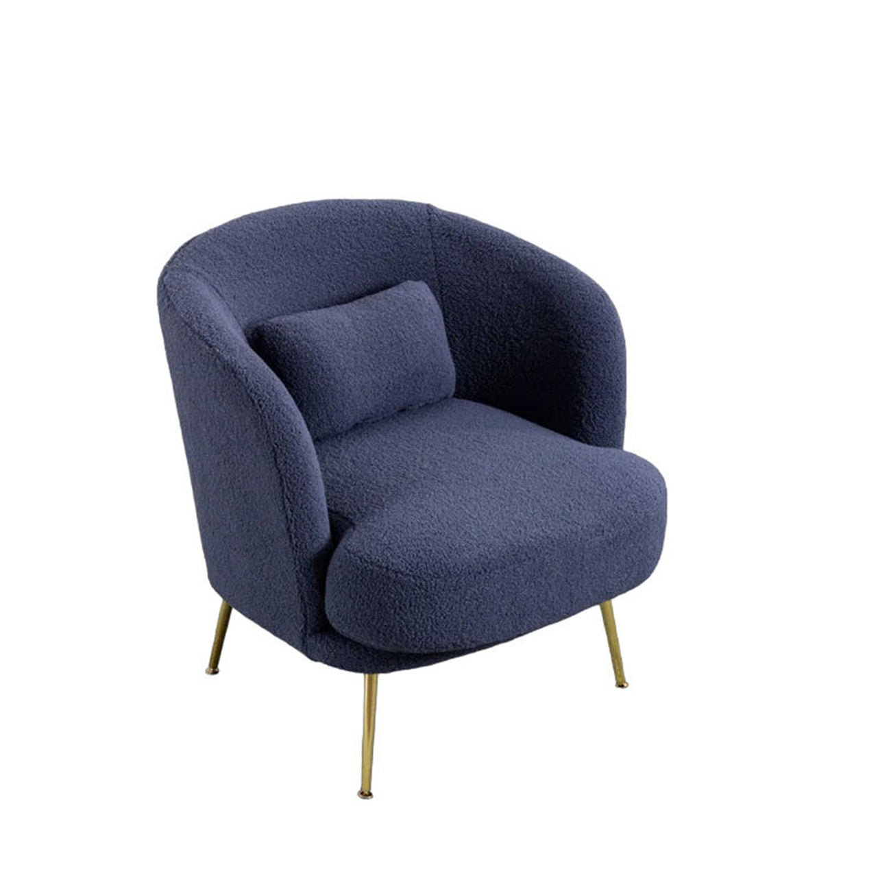 Online Best Plush Velvet Accent Chair Blue Shop Now