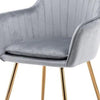 Online Best Velvet Sleek Lounge Chair Grey Shop Now