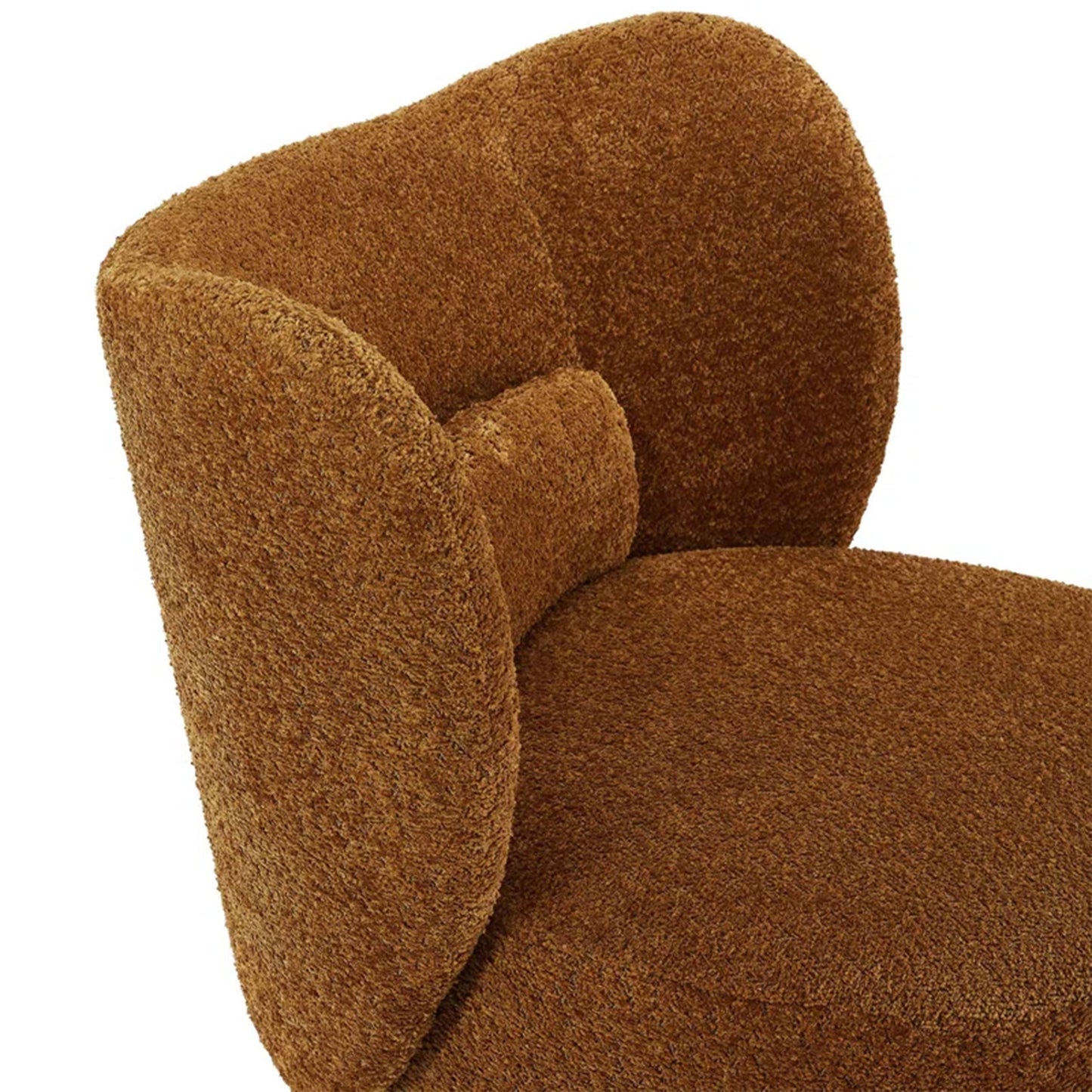 Online Boucle Brown Lounge Chair Best Price