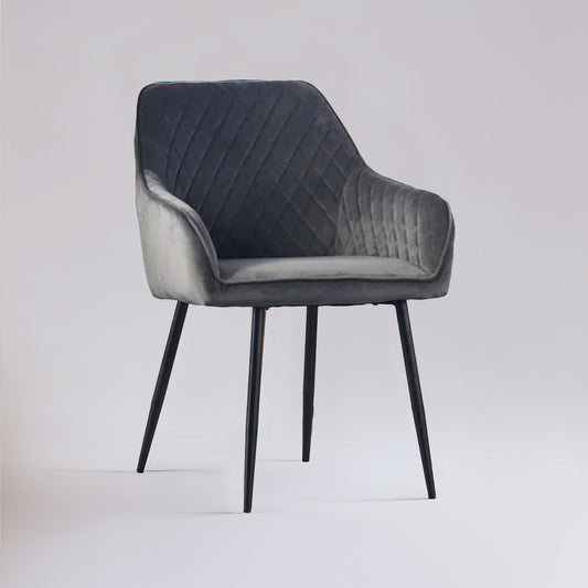 Buy Opulent Velvet Dining Chair Grey Online