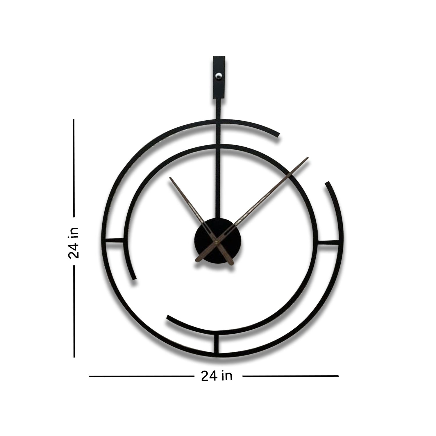 Ravenous Black Dial Wall Clock