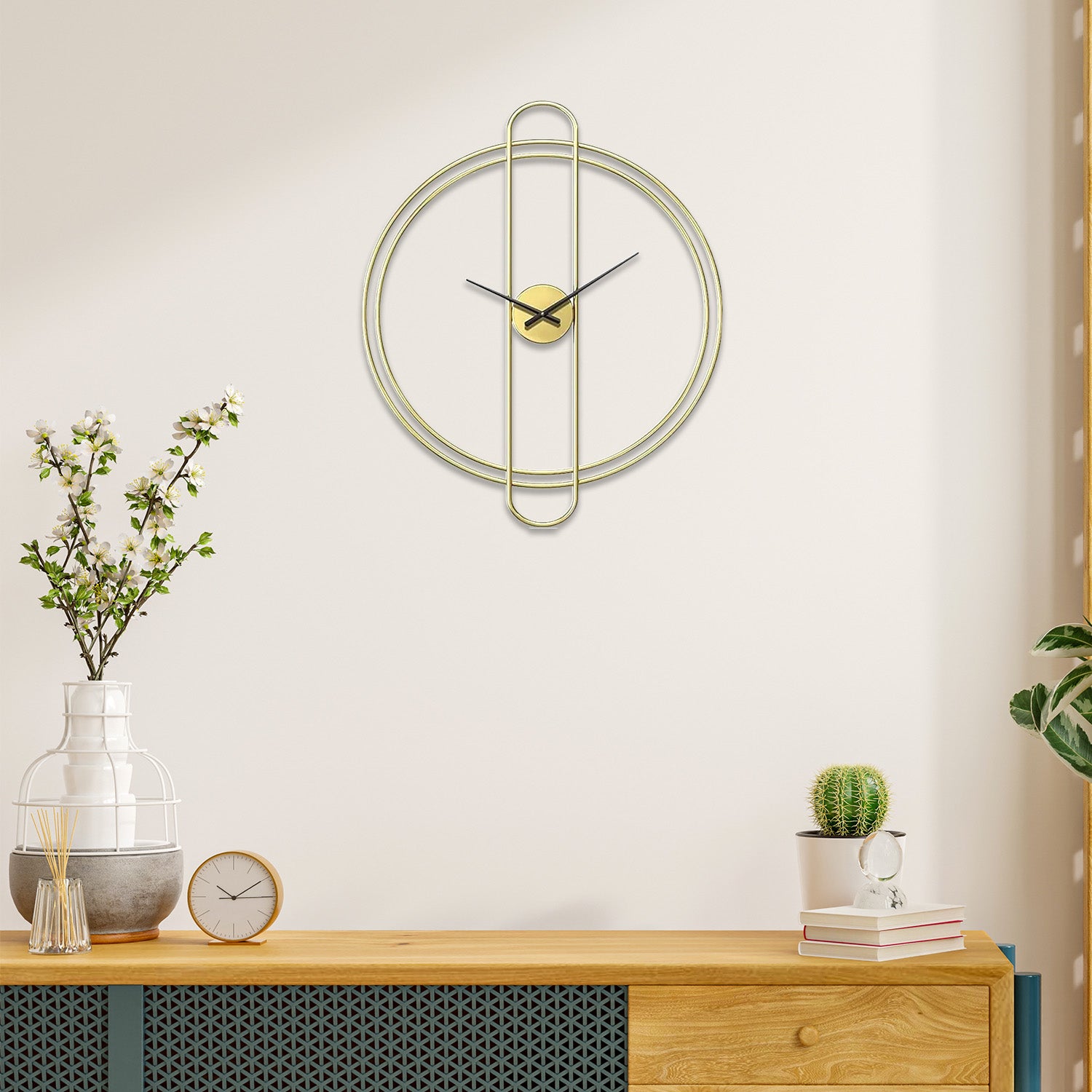 Regal Gold Display Wall Clock