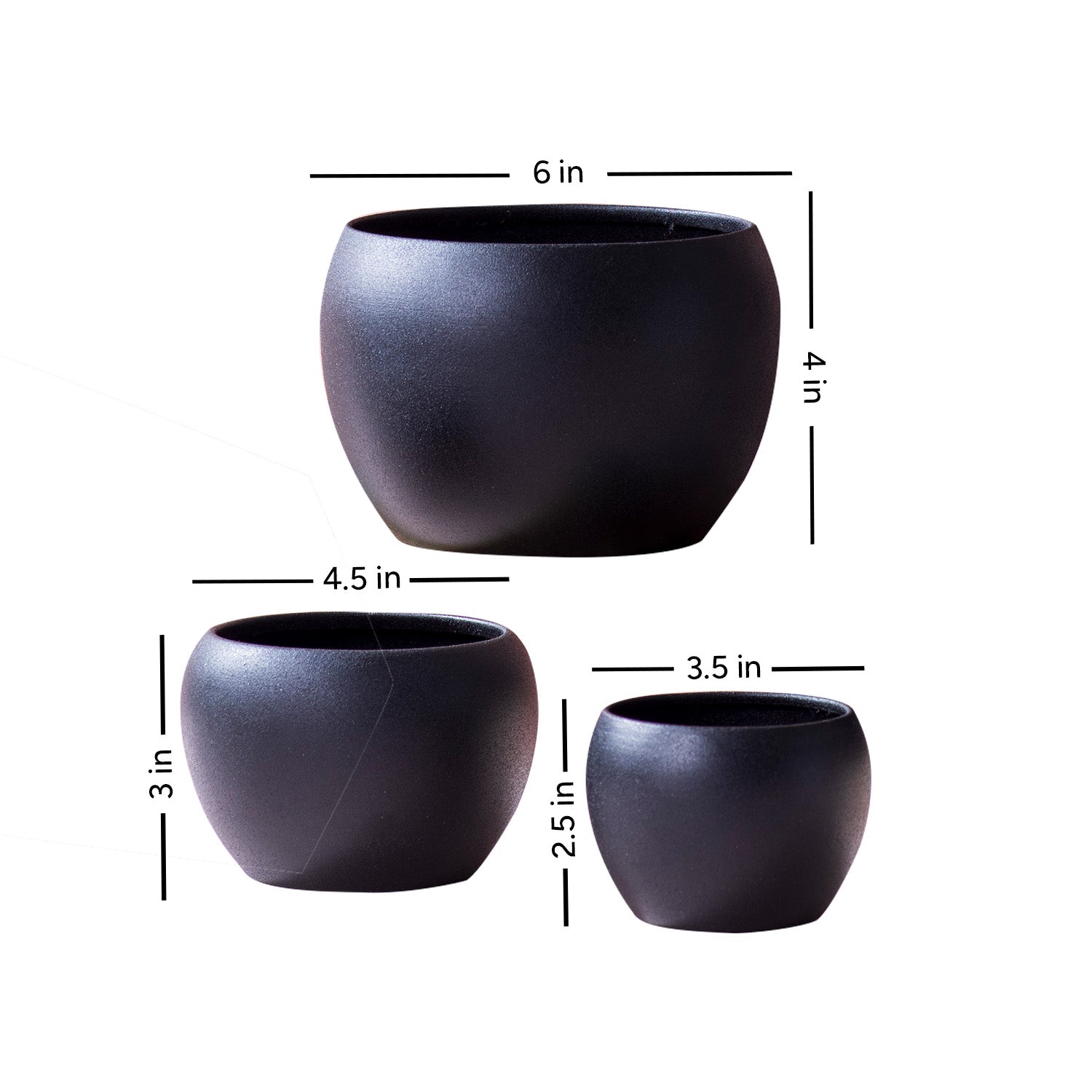 Shop Now Contemporary Metal Planter Set Online