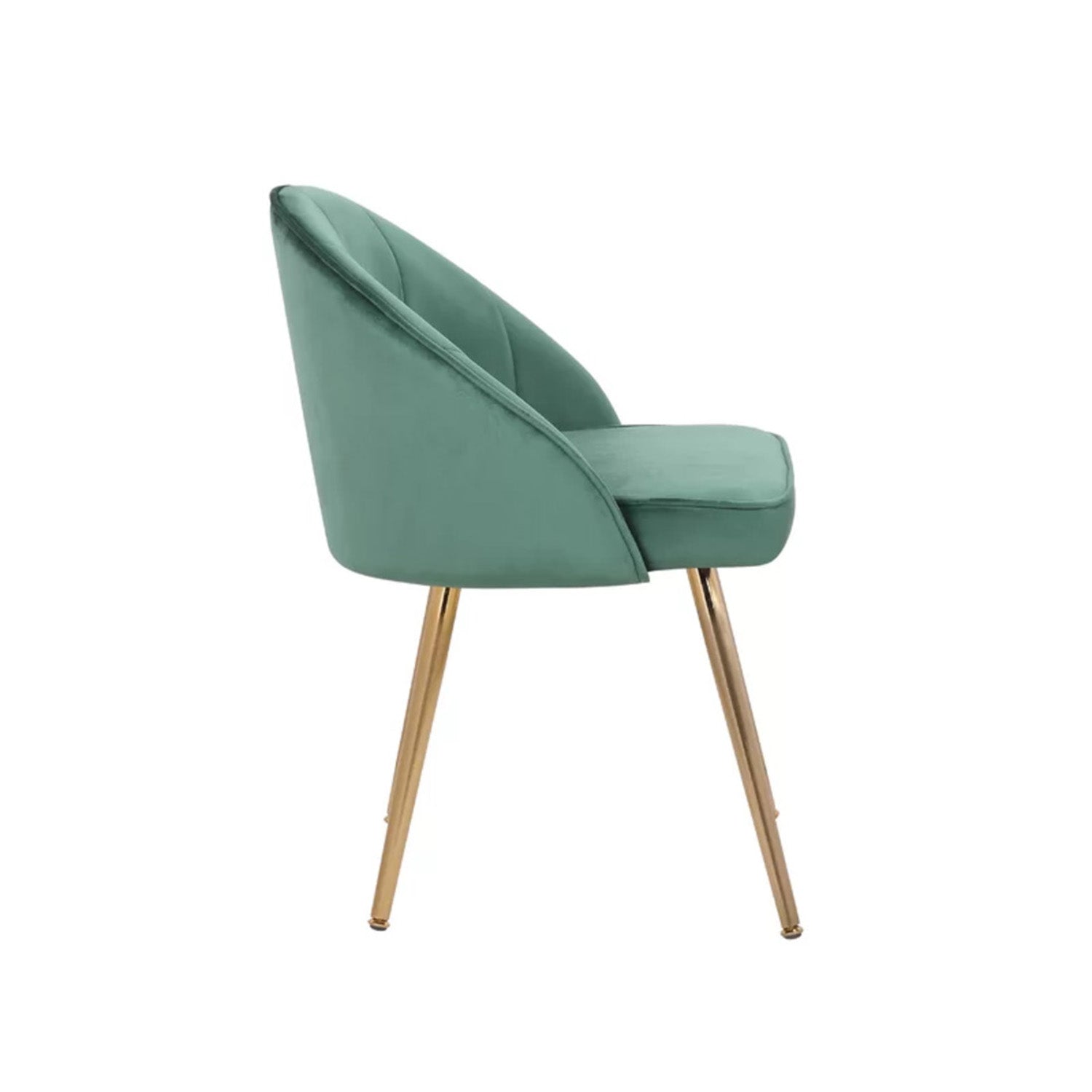 Shop Now Sleek Velvet Dining Chair Green Online Best Price