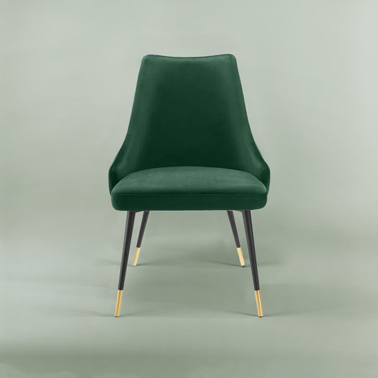 Buy Sleek Velvet Dining Table Chair Green Online