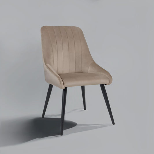 Buy Velvet Dining Chair: Luxury Upgrade Beige Online