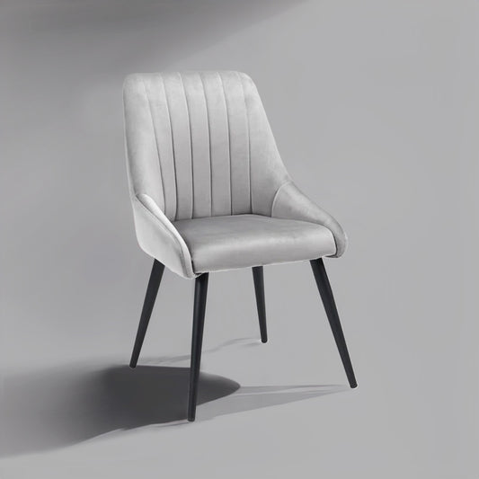 Buy Velvet Dining Chair Luxury Upgrade Grey Online