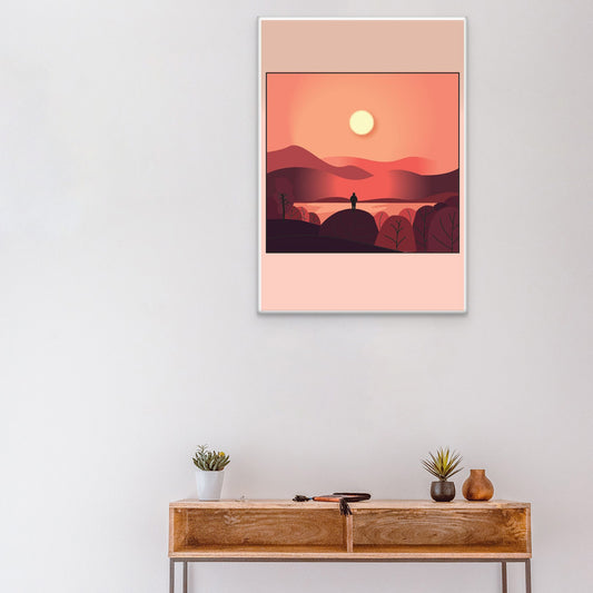 Tranquil Sunset Canvas Wall Art Painting