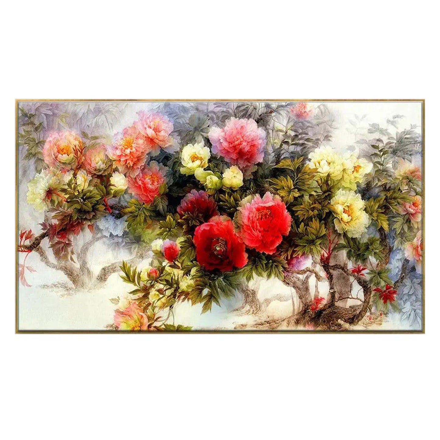 Vibrant Floral Bouquet Wall Art Painting