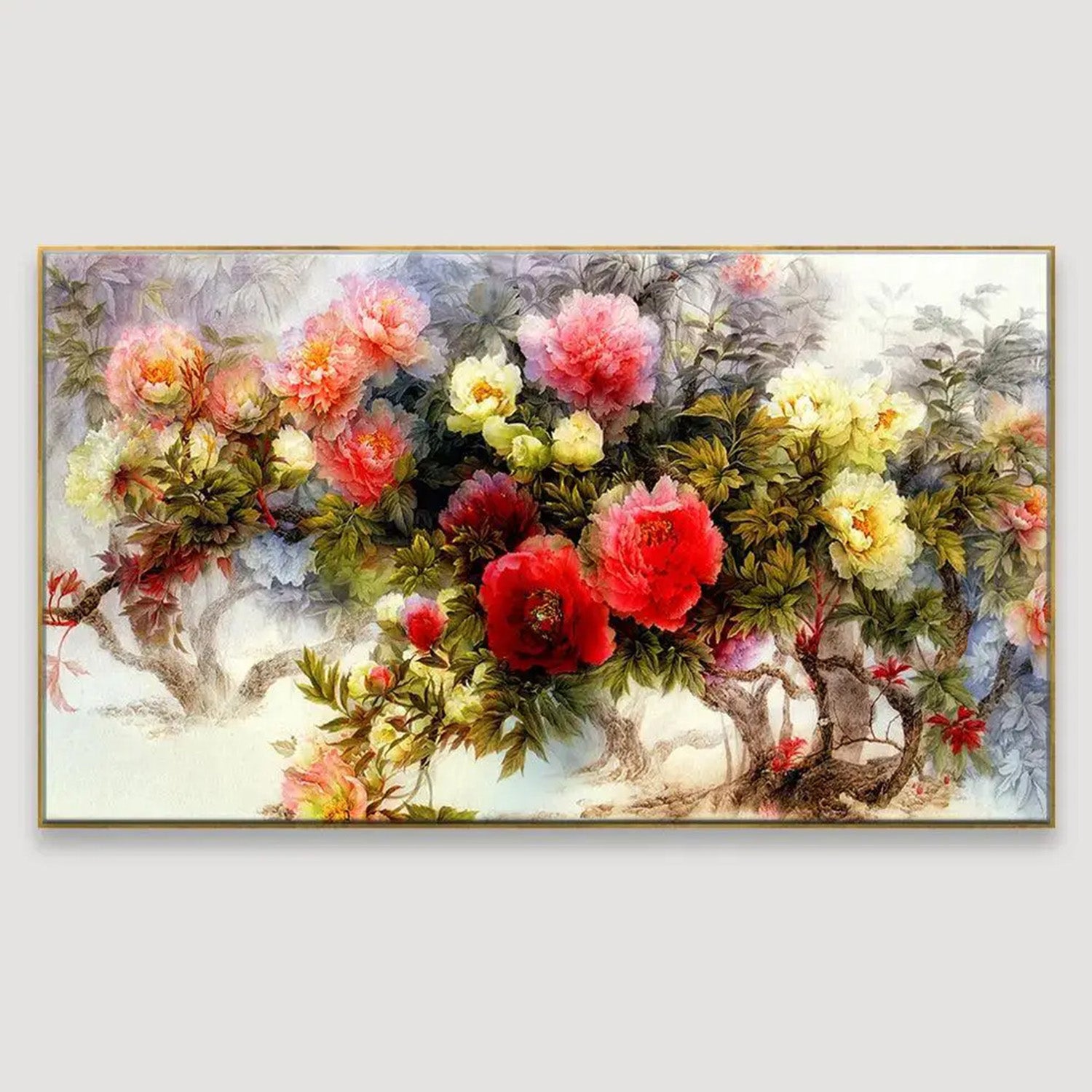 Vibrant Floral Bouquet Wall Art Painting