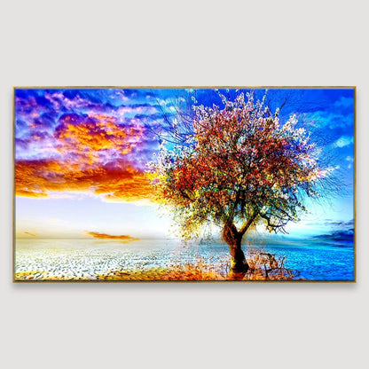 Majestic Ocean Tree Wall Art Painting