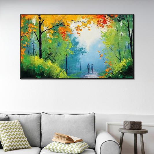 Tranquil Woodland Stroll Wall Art Painting
