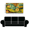 Serene Buddha Lotus Garden Wall Painting