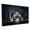 Illuminated Mosque Under Starry Sky Wall Painting