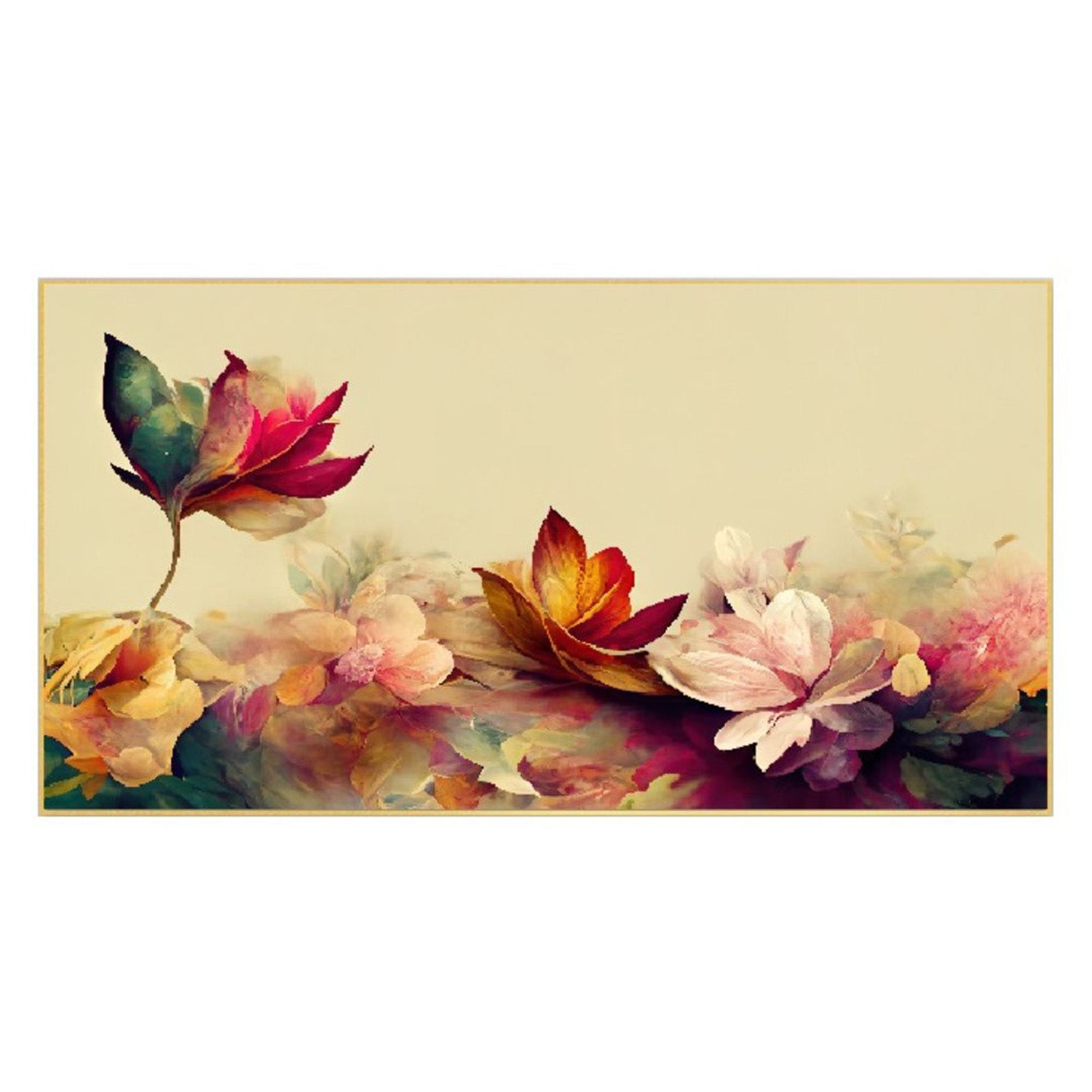 Captivating Floral Elegance on Canvas Wall Painting