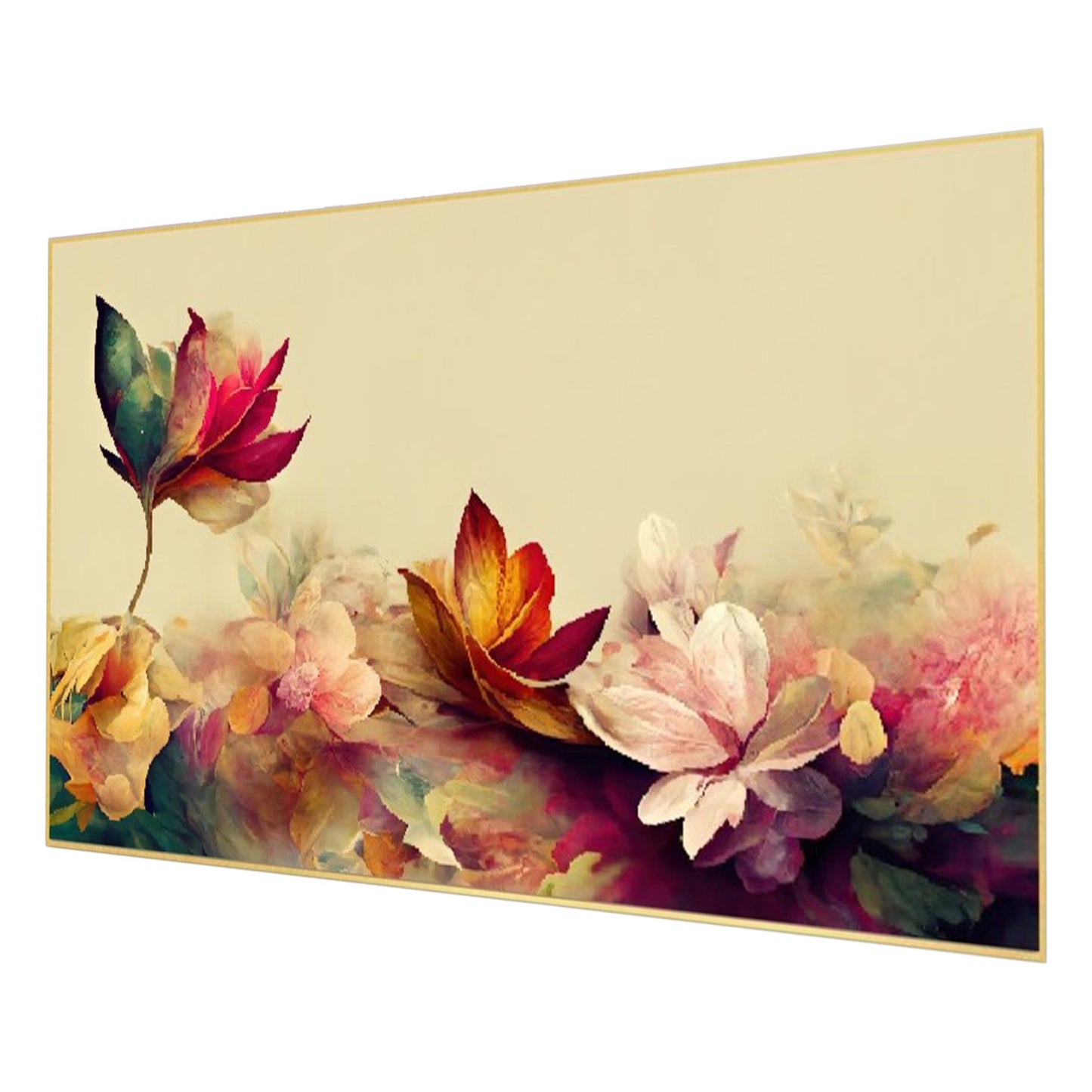 Captivating Floral Elegance on Canvas Wall Painting