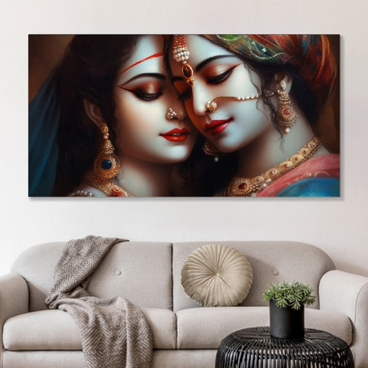 Eternal Love: Divine Couple Wall Painting