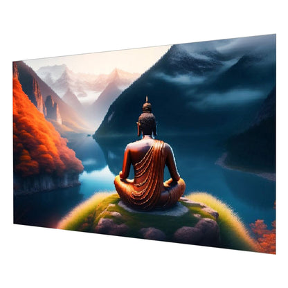 Serene Buddha Meditating Wall Painting