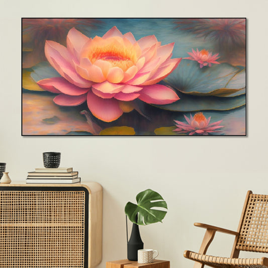 Lotus Flower Serenity Wall Painting