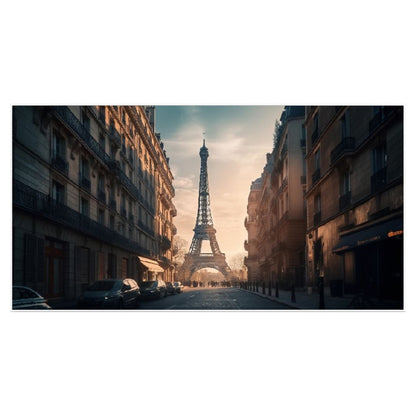 Majestic Eiffel Tower: Parisian Beauty Wall Painting