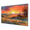 Tranquil Sunset: Birds in Flight Wall Painting