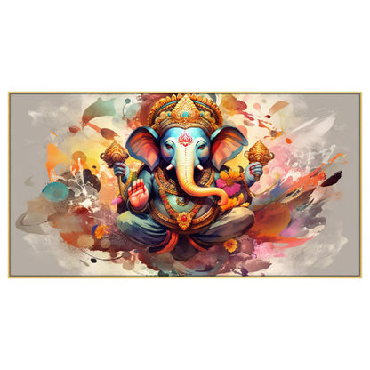Divine Presence: Ganesh Wall Painting