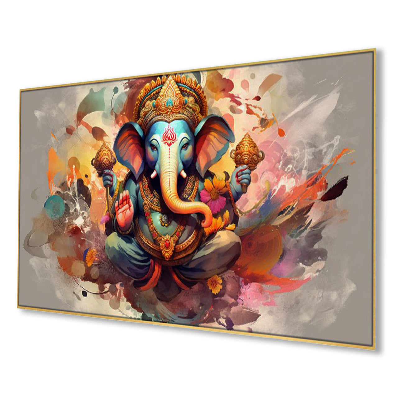 Divine Presence: Ganesh Wall Painting