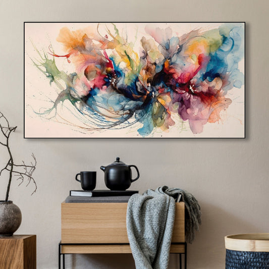 Dynamic Abstract: Bursting with Color Wall Painting